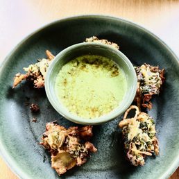 Mini Dosas Kale Fritters
