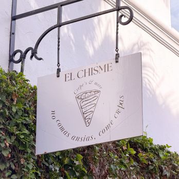 Creperia El Chisme - Crepería El Chisme sign - Waffles Near Me - Santa Barbara, California Creperia El Chisme - Crepería El Chisme sign - Waffles Near Me - Santa Barbara, California