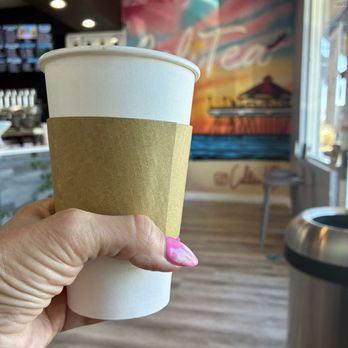 Calitea - Hot latte. - Coffee & Tea Near Me - Huntington Beach, California