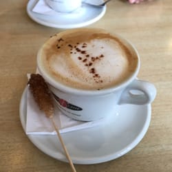 Caffelatte - Cafe latte with rock candy sugar stick