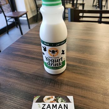 Zaman Mediterranean Fresh - Karoun mint flavor Yogurt drink - Mediterranean Near Me - Denver, Colorado Zaman Mediterranean Fresh - Karoun mint flavor Yogurt drink - Mediterranean Near Me - Denver, Colorado