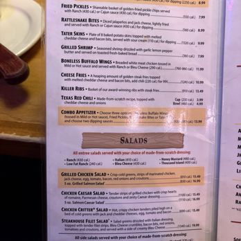 Texas Roadhouse - Menu 1/25 - Steakhouses Near Me - Miramar, Florida