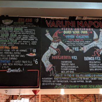 Varuni Napoli - Krog - Menu (1 of 2). Salads, meatball Parm, arancini, and specials plus the KSM Special (calzone) and build your own pizza menu. - Pizza Near Me - Atlanta, Georgia Varuni Napoli - Krog - Menu (1 of 2). Salads, meatball Parm, arancini, and specials plus the KSM Special (calzone) and build your own pizza menu. - Pizza Near Me - Atlanta, Georgia