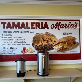 Tamaleria Maria’s - Menu - Bakeries Near Me - La Puente, California