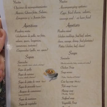 Bonao Restaurant - Breakfast, appetizer, soup, and salad menu - Latin American Near Me - Perth Amboy, New Jersey