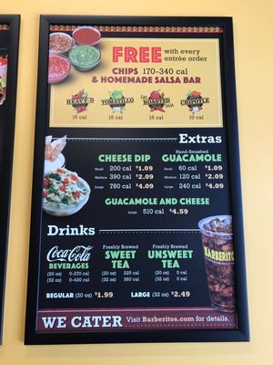Menu photo 1 Barberitos Greenville, SC