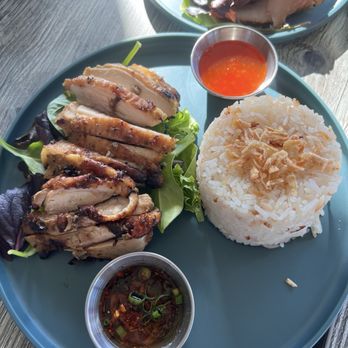 Spoon and Fork - Gai yang over rice - Thai Near Me - Belmont, California