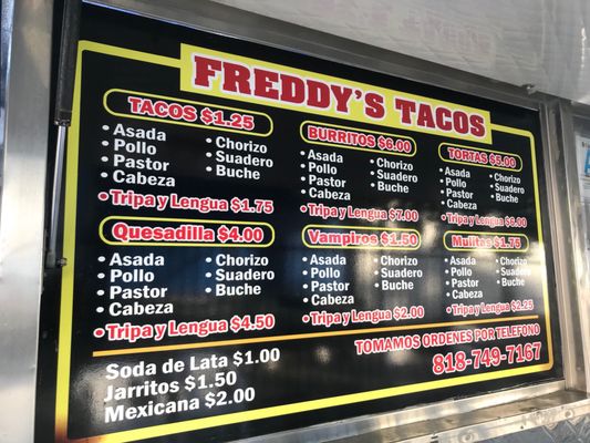 Menu photo 4 Freddys Tacos San Fernando, CA Menu photo 4 Freddys Tacos San Fernando, CA