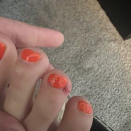 She cut my toe why would I pay for a pedicure just to get cut and infected at this place