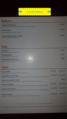 Menu photo 3 Amorosa Pasta House Burnaby, BC Menu photo 3 Amorosa Pasta House Burnaby, BC