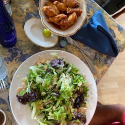 Golden Eagle Restaurant - Salad? And wings...