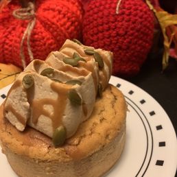 This is fall, in a bite. Warm and fuzzy. And the whipped topping... so unique, but mixes so well. Once again, hats  off to you.