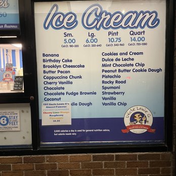 Uncle Louie G - Ice cream menu - Ice Cream & Frozen Yogurt Near Me - Brooklyn, New York Uncle Louie G - Ice cream menu - Ice Cream & Frozen Yogurt Near Me - Brooklyn, New York