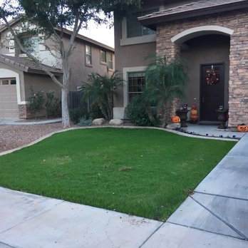 Pristine Green - Grass was winter seeded 7 days ago on October 12th. Today on October 19th it looks great!!! Wow! Awesome job!!! - Irrigation Near Me - Gilbert, Arizona Pristine Green - Grass was winter seeded 7 days ago on October 12th. Today on October 19th it looks great!!! Wow! Awesome job!!! - Irrigation Near Me - Gilbert, Arizona