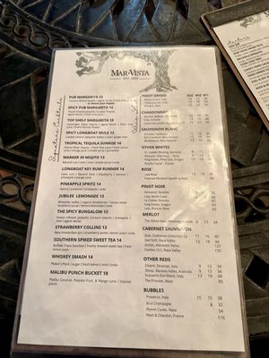 Menu photo 5 Mar Vista Dockside Restaurant & Pub Longboat Key, FL