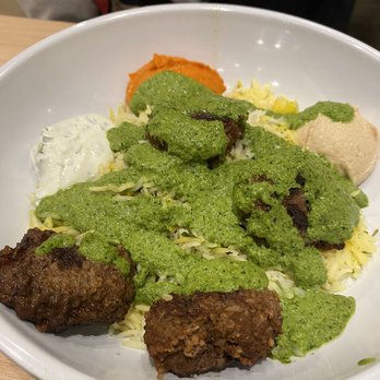 CAVA - Beef meatballs over rice - Salad Near Me - Wilmington, North Carolina CAVA - Beef meatballs over rice - Salad Near Me - Wilmington, North Carolina
