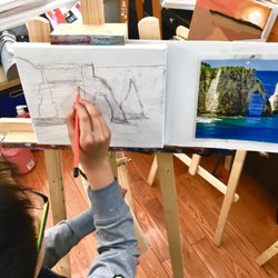 Art Central - "The better your sketch is, the better your painting will be," I teach my students here at Art Central LLC.