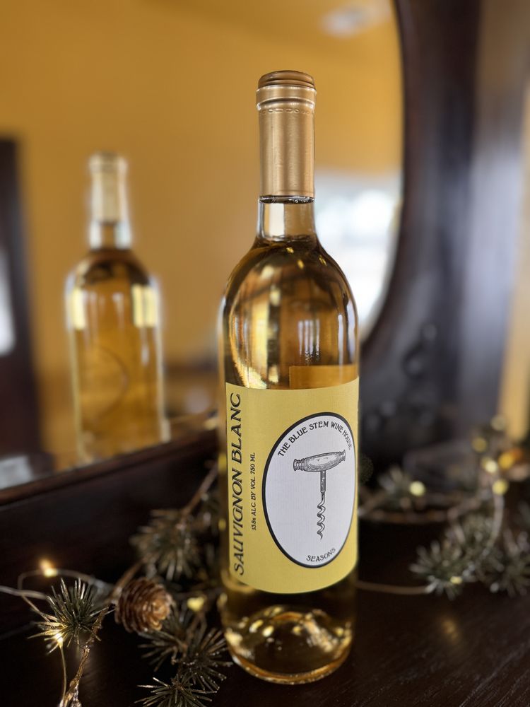 The Blue Stem Wine House Logo