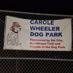 Carol Wheeler Dog Park - More signs