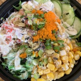 Poke bowl - a little too much sauce for my liking.