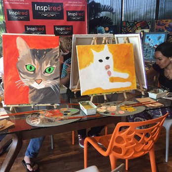 Inspired Art Wine - Our pets! Kenny was a great instructor. Anyone can do it - Art Classes Near Me - Costa Mesa, California Inspired Art Wine - Our pets! Kenny was a great instructor. Anyone can do it - Art Classes Near Me - Costa Mesa, California