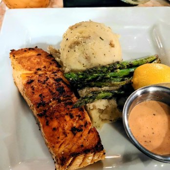 Kabana Rooftop - "Lemon butter" salmon dinner - Lounges Near Me - Richmond, Virginia