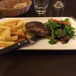 Brasserie du Rosier - Grillade du jour, rumsteak frites et salade
