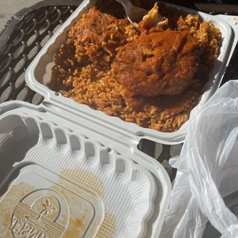 T's Buka - Jollof Rice with fish - African Near Me - Arlington, Texas