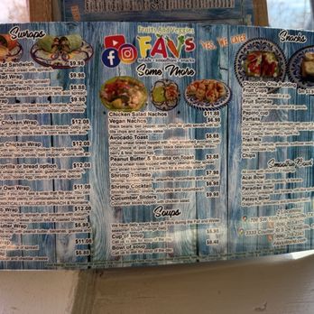 FAVs - Menu 2/5/26 - Salad Near Me - Amarillo, Texas