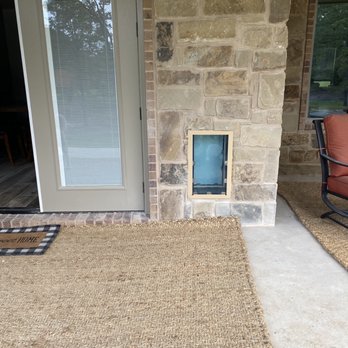 Pet Independence - Install through stone wall - Pet Services Near Me Pet Independence - Install through stone wall - Pet Services Near Me