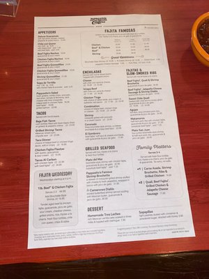 Menu photo 2 Pappasito's Cantina Houston, TX Menu photo 2 Pappasito's Cantina Houston, TX