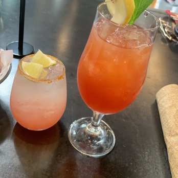 Camp Outpost - Camp Mint Tea and Paloma cocktail - New American Near Me - San Antonio, Texas