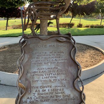 Veteran’s Park - Coyote statue and poem - Parks Near Me - Brentwood, California Veteran’s Park - Coyote statue and poem - Parks Near Me - Brentwood, California