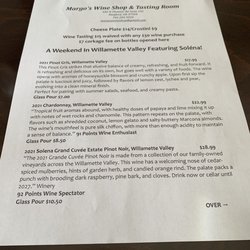 Margos Wine Shop and Tasting Room - Page 1 of menu