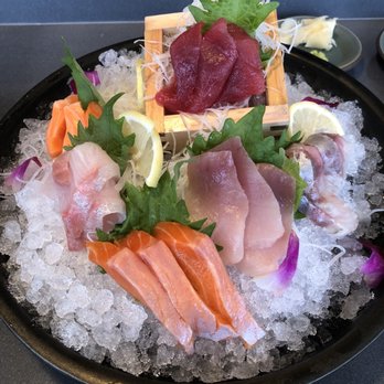 Bamboo Sushi - Sashimi Platter ($47, 18 piece).  Quoting Yoda, "Mine! Mine! Mine!" - Sushi Bars Near Me - San Ramon, California