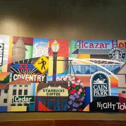 Mural at this Starbucks. Mural at this Starbucks.