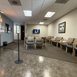 Diablo Valley ENT - Calm & peaceful waiting area (Bob Ross painting "happy little trees" on the TV)