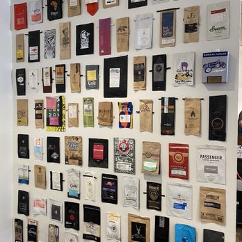 Little Bear Coffee - Wall with coffee bags from various roasters - Coffee & Tea Near Me - Albuquerque, New Mexico Little Bear Coffee - Wall with coffee bags from various roasters - Coffee & Tea Near Me - Albuquerque, New Mexico
