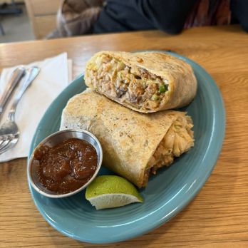 Next Level Veggie Grill Denver - Loaded Burrito with Ghost Pepper Salsa. - Vegan Near Me - Denver, Colorado