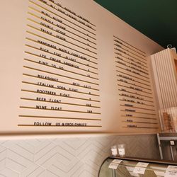 Erosion Creamery & Cafe - Menu