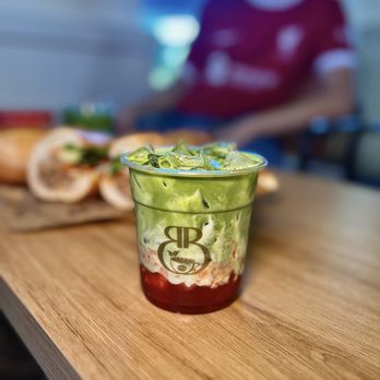 Brew & Banh Mi Cafe - Strawberry Matcha ($6.95) - Coffee & Tea Near Me - Milpitas, California Brew & Banh Mi Cafe - Strawberry Matcha ($6.95) - Coffee & Tea Near Me - Milpitas, California