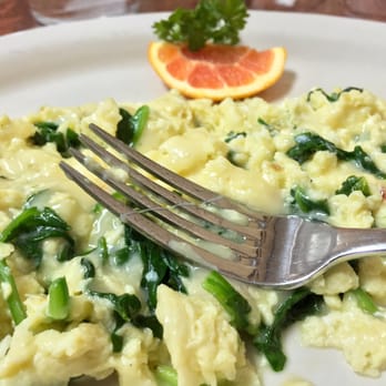The Gem Eatery - Spinach and Pepper Jack scrambled! - Breakfast & Brunch Near Me - Margate, Florida The Gem Eatery - Spinach and Pepper Jack scrambled! - Breakfast & Brunch Near Me - Margate, Florida