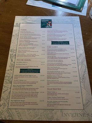 Menu photo 3 Johnny Foxes Inverness, HLD