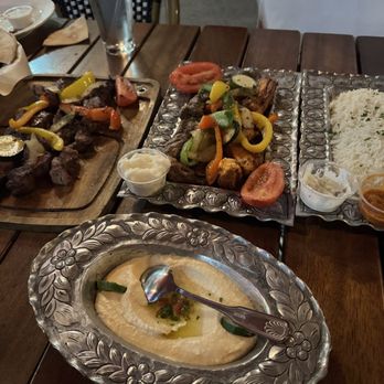 The Olives Branch - Sultan's Platter (Dinner for 2) Filet Mignon Skewer - Mediterranean Near Me - San Juan Capistrano, California The Olives Branch - Sultan's Platter (Dinner for 2) Filet Mignon Skewer - Mediterranean Near Me - San Juan Capistrano, California