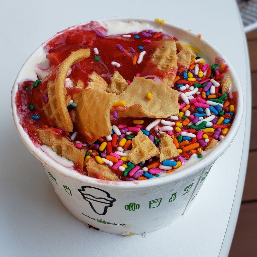 Shake Shack Long Beach - concrete single strawberry sunset $4.89 - Burgers Near Me - Long Beach, California Shake Shack Long Beach - concrete single strawberry sunset $4.89 - Burgers Near Me - Long Beach, California