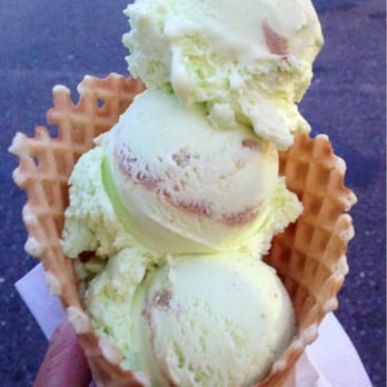 Bruster's Real Ice Cream - Key lime pie waffle cone. - Ice Cream & Frozen Yogurt Near Me - Annapolis, Maryland