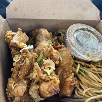 Southside Station - Chicken Thighs with Garlic Noodles - Sandwiches Near Me - Berkeley, California