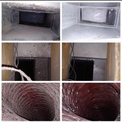 Preferred Air Duct Cleaning - Before and after