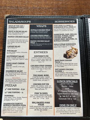 Menu photo 7 Shamrocks Pub & Grill St Peters, MO