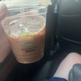 Stan's Donuts & Coffee - Chocolate Lightning (after several greedy sips, haha) - Donuts Near Me - Chicago, Illinois